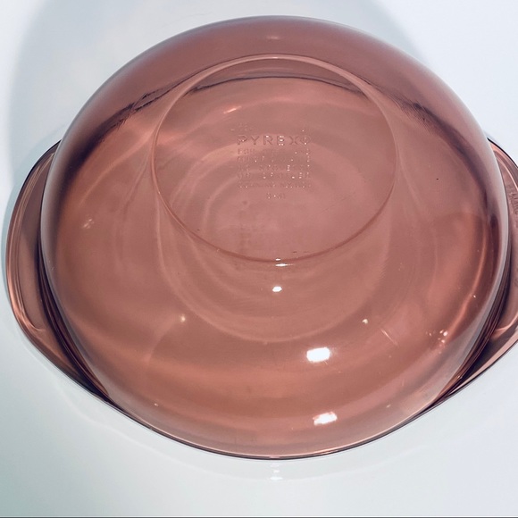 PYREX Amethyst Cranberry Purple Casserole And Bowl Set Of 3 - Picture 9 of 16